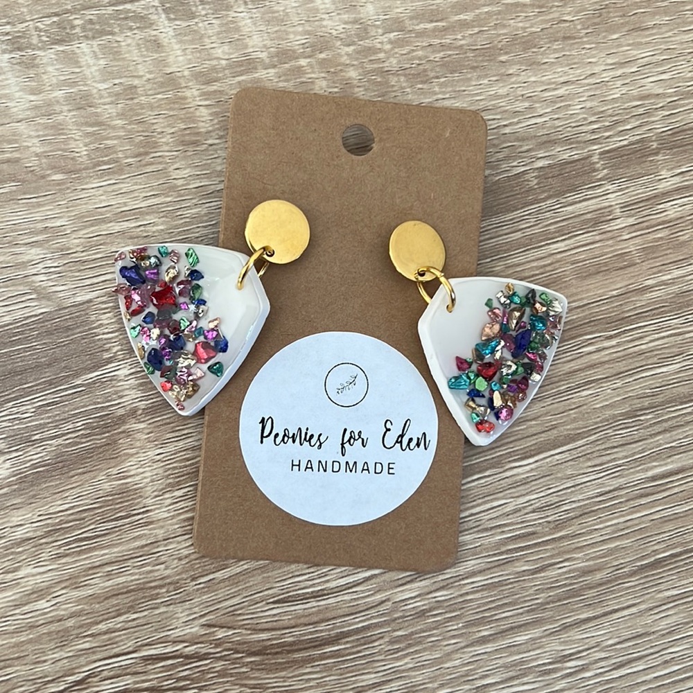 Handmade clay earrings